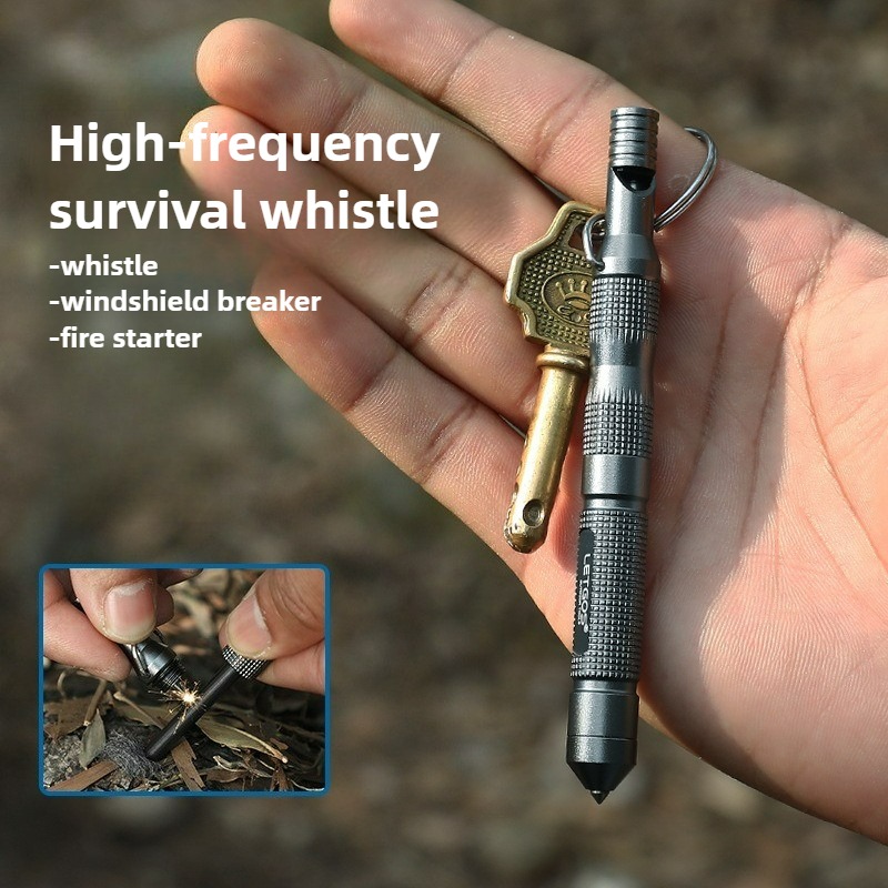 Fire Starting Kit - Multi Functional High-frequency Survival Whistle Outdoor