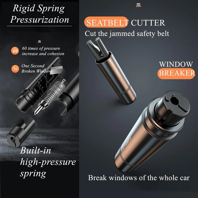 New 2 In 1 Car Safety Hammer E - Rescue Rope Throw incelemesi ve fiyatı