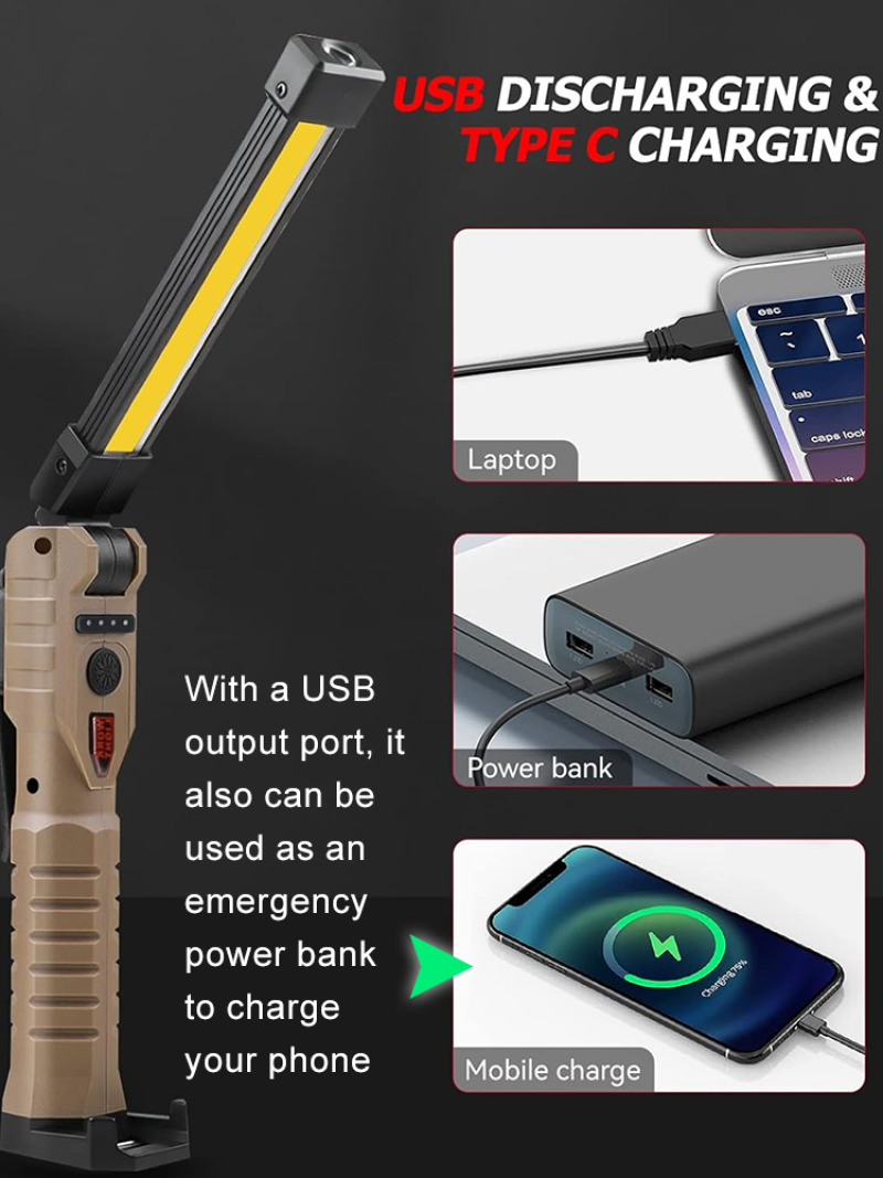 Folding COB XPE LED Work Light - Sos Light Strobe incelemesi ve fiyatı