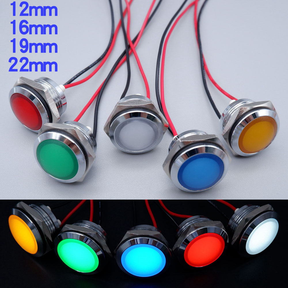 Metal LED Indicator Light 12mm - Signal Panel Orange incelemesi ve fiyatı