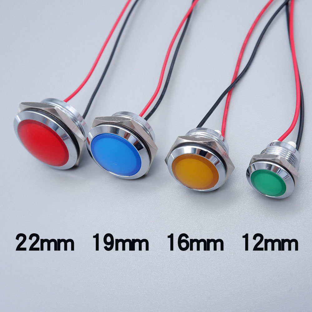 Metal LED Indicator Light 12mm - Signal Panel Orange incelemesi ve fiyatı