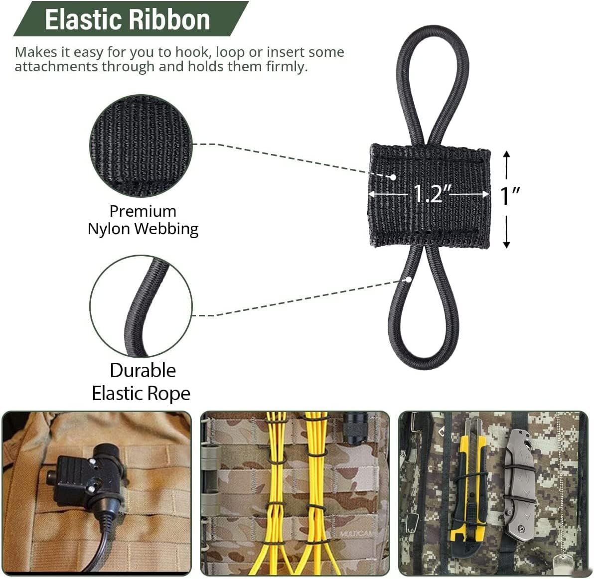 4/10pcs Molle Elastic Strap Ta - Fire Starting Kit incelemesi ve fiyatı