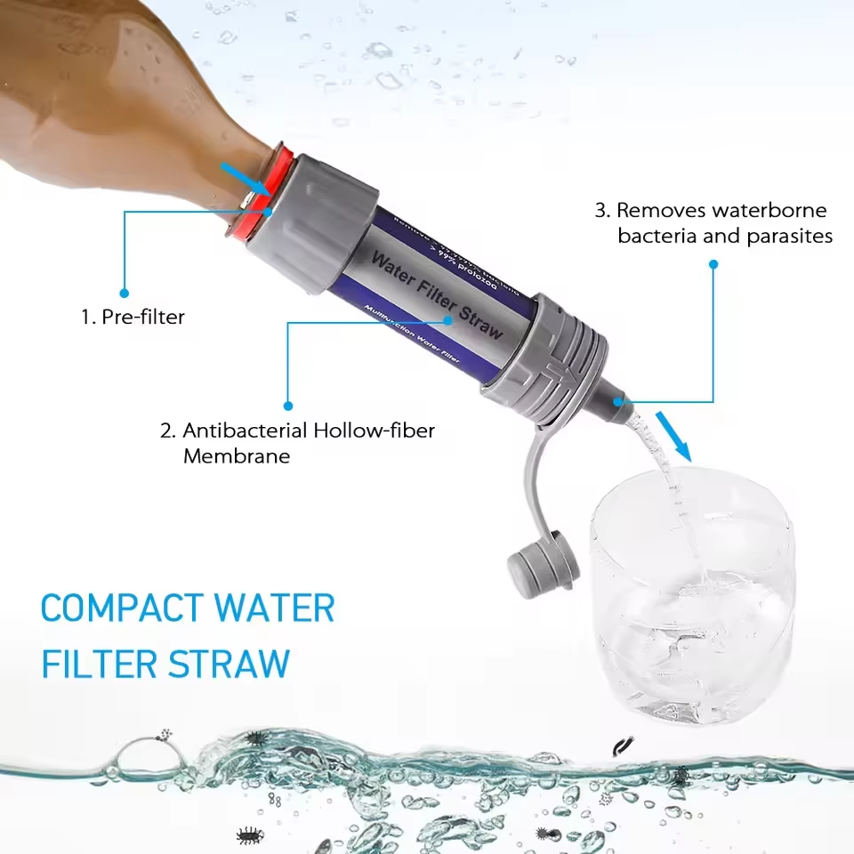 Outdoor Water Filter Straw Cam - Water Purification Straw incelemesi ve fiyatı