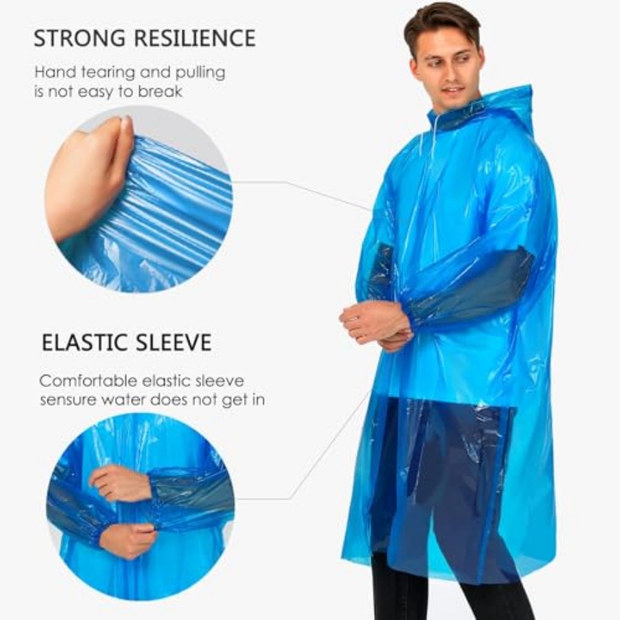 Disposable Rain Ponchos for Ad - Emergency Poncho Rain incelemesi ve fiyatı
