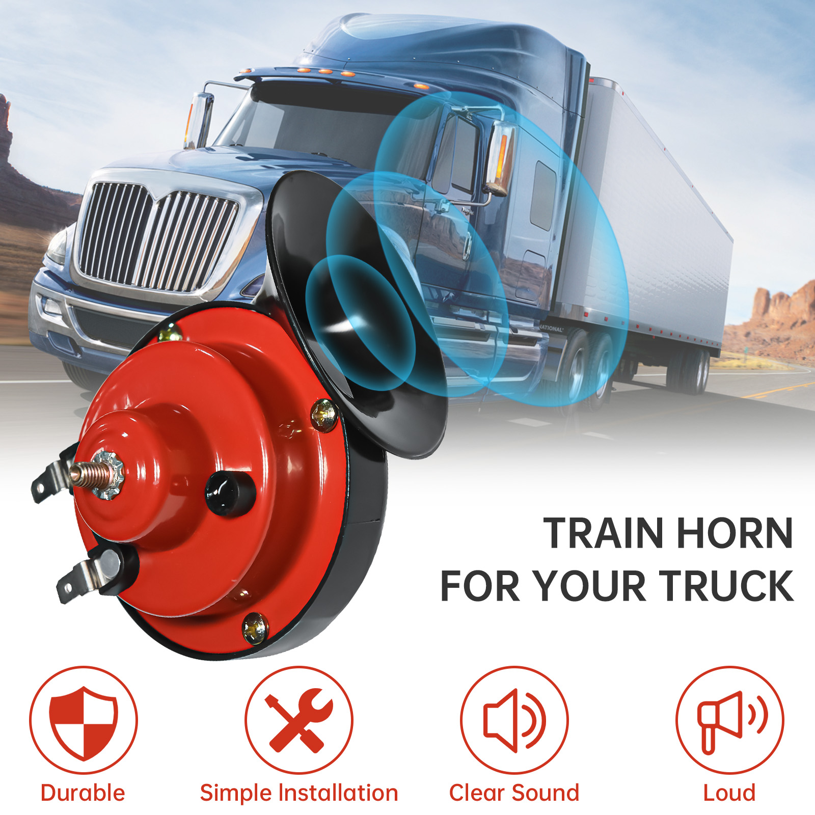 12V Super Loud Train Horns 300 - Emergency Whistle Loud incelemesi ve fiyatı