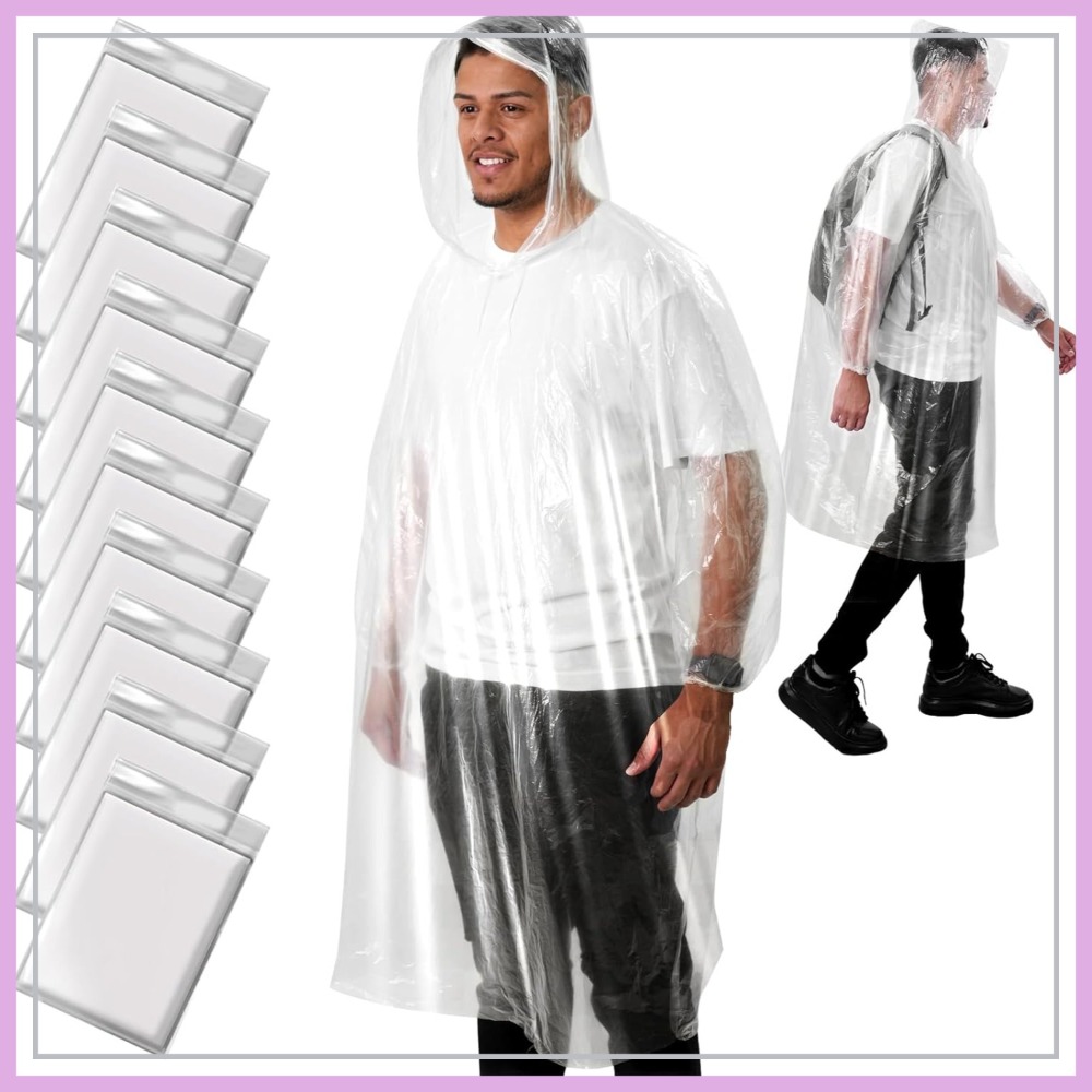Disposable Rain Poncho for Adu - Emergency Poncho Rain incelemesi ve fiyatı