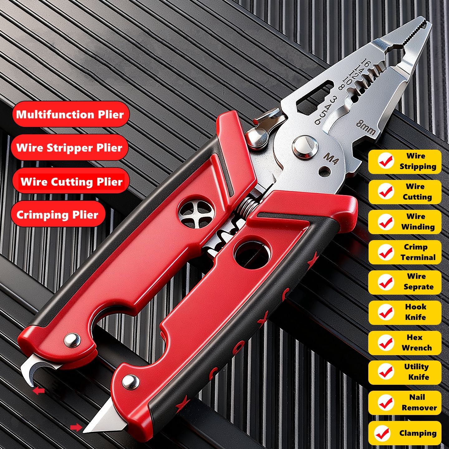 18 in 1 Electrician Pliers Mul - Multi Tool Plier incelemesi ve fiyatı