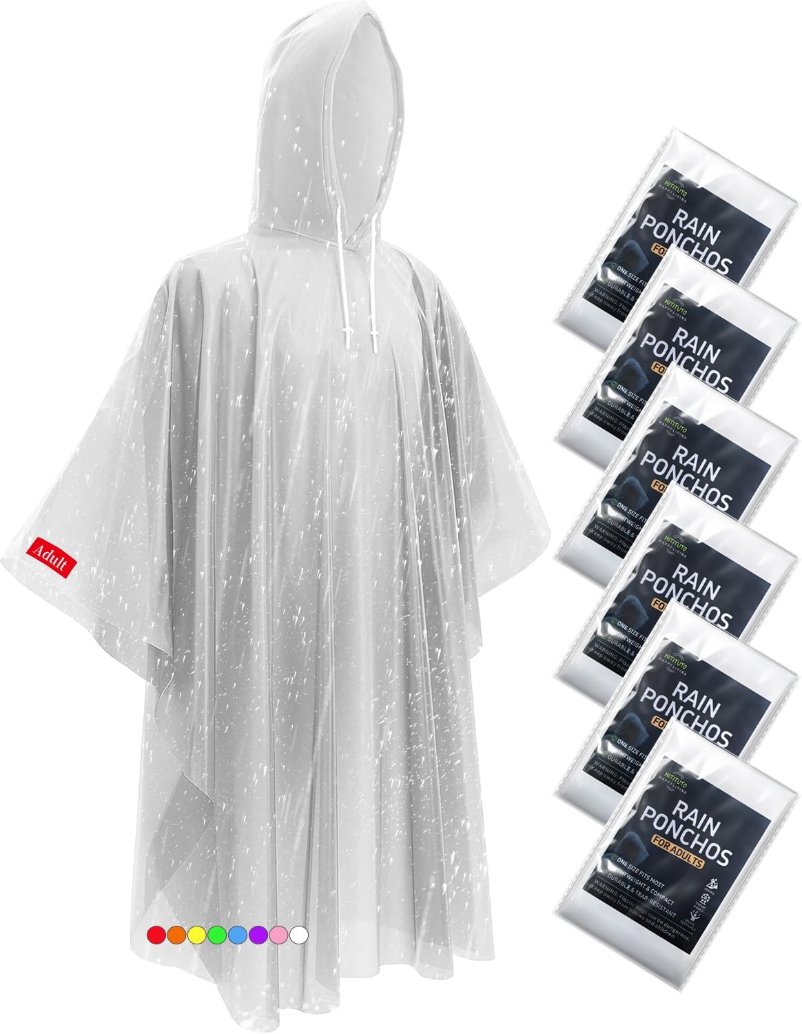 Extra Long Rain Ponchos for Ad - Emergency Poncho Rain incelemesi ve fiyatı