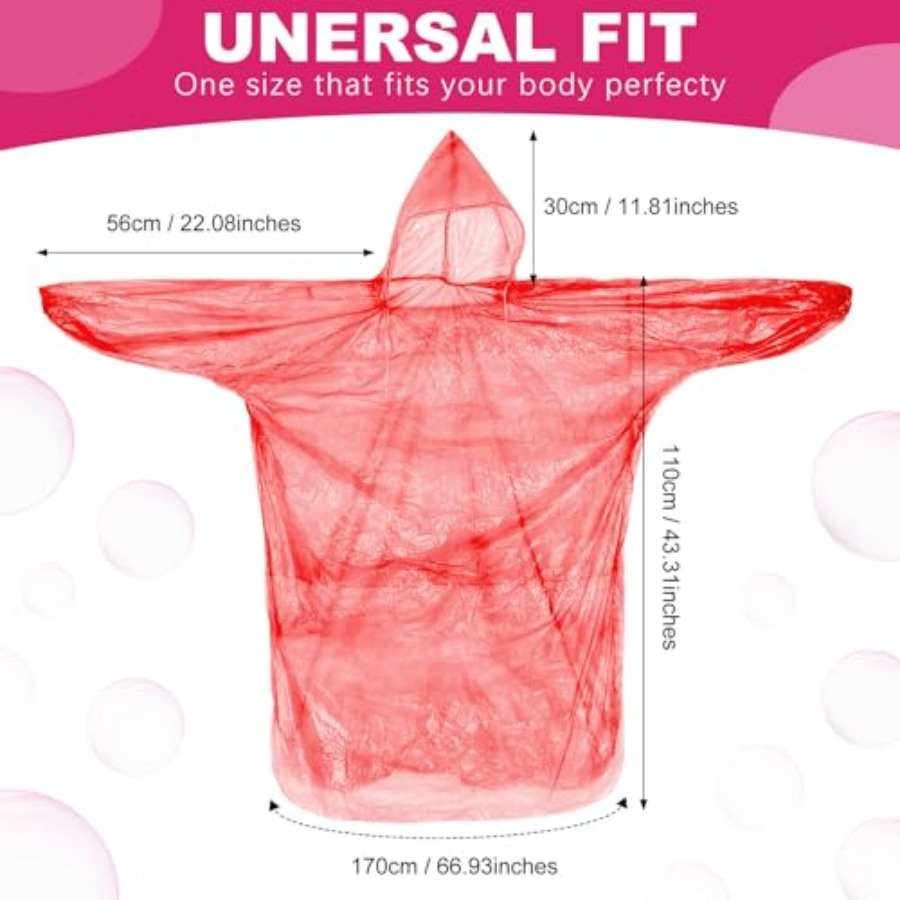 Handepo 100 Pack of Adult Rain - Emergency Poncho Rain incelemesi ve fiyatı