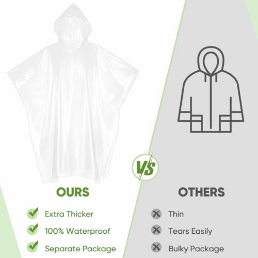 APEXUP Disposable Rain Ponchos - Emergency Poncho Rain incelemesi ve fiyatı