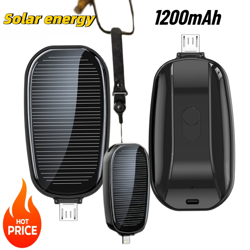 1200mAh Solar Mini Power Bank  - Solar Emergency Charger incelemesi ve fiyatı