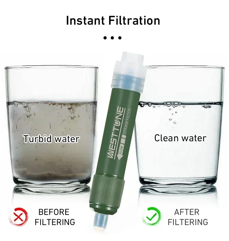 Westtune Outdoor Mini Camping  - Water Purification Straw incelemesi ve fiyatı