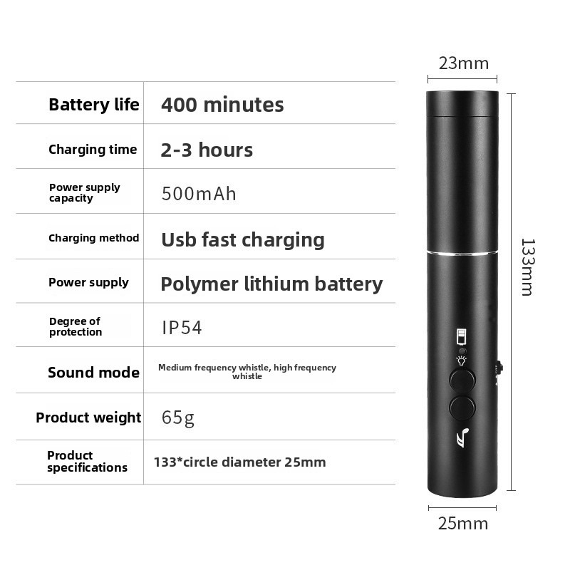 New LED Flashlight Electronic  - Emergency Whistle Loud incelemesi ve fiyatı
