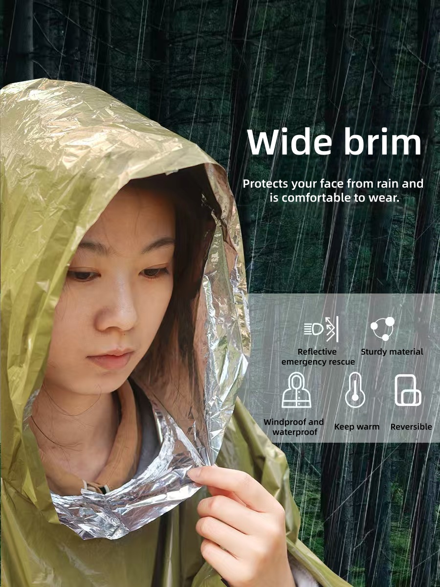 Outdoor Portable Emergency Rai - Survival Blanket Reflective incelemesi ve fiyatı