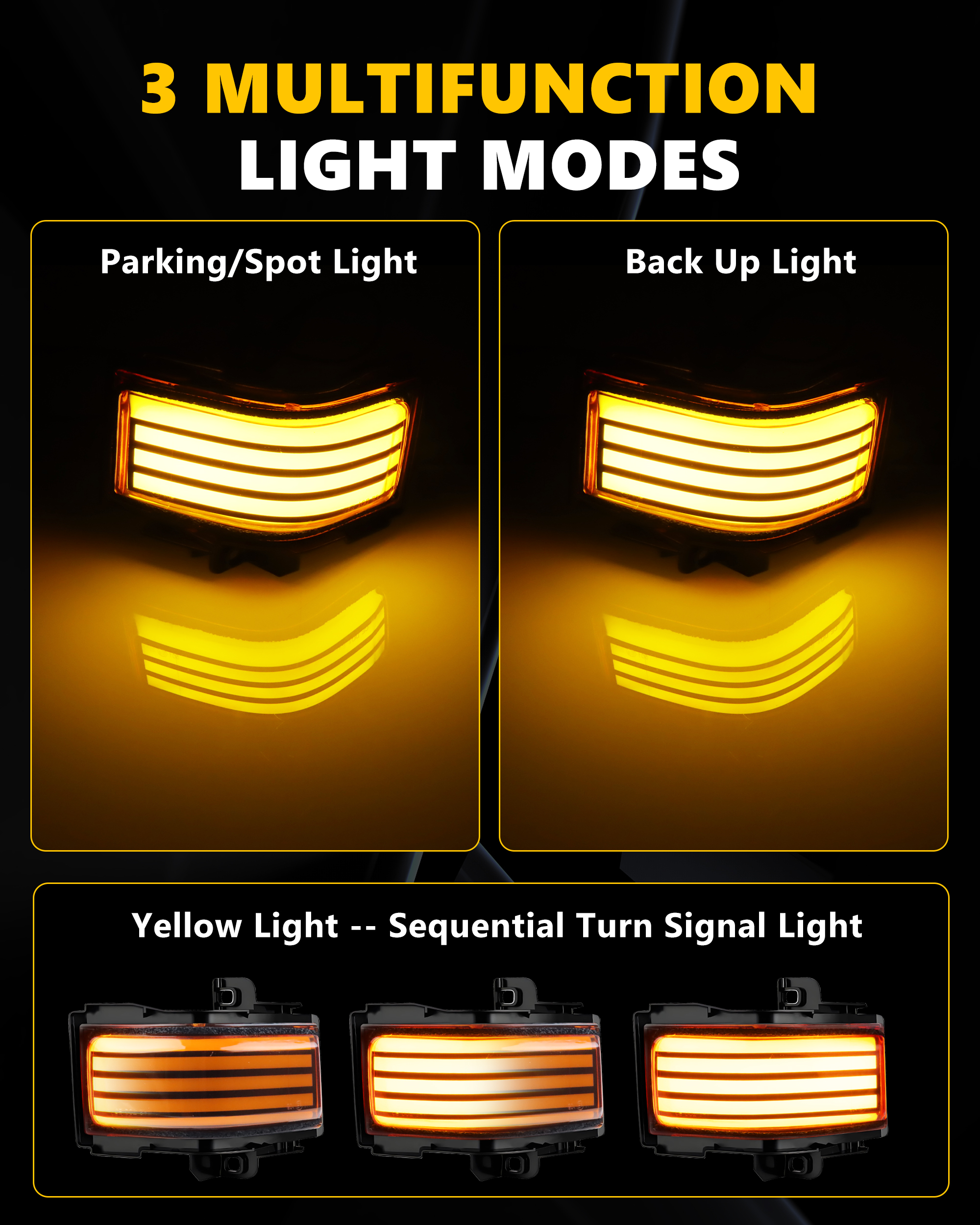 2Pcs Turn Signal Light Side Mi - Signal Panel Orange incelemesi ve fiyatı