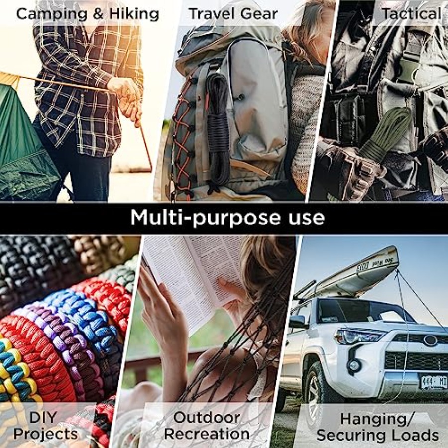 Paracord Rope 750 lb 1000ft/ 2 - Para Cord 1000Ft incelemesi ve fiyatı