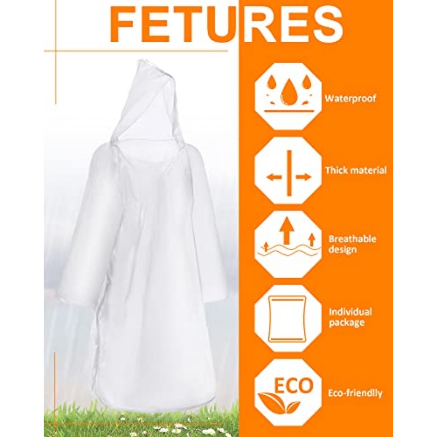 120 Pack Disposable Rain Ponch - Emergency Poncho Rain incelemesi ve fiyatı