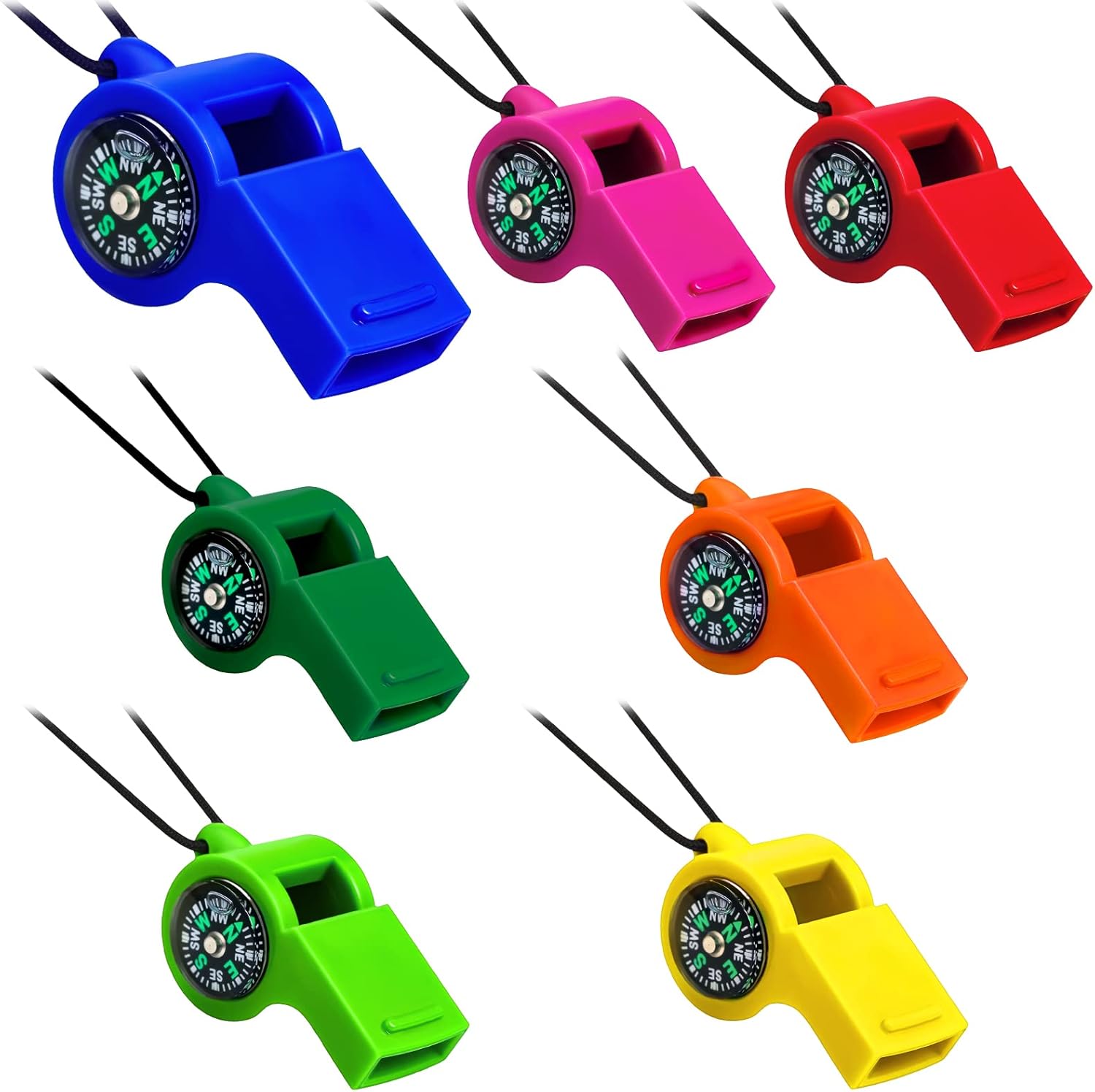 7 Pack 2-in-1 Whistle Compass  - Emergency Whistle Loud incelemesi ve fiyatı