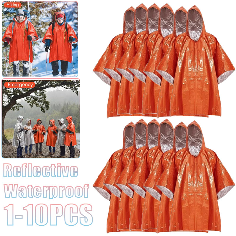 1-10PCS Compact Thermal Emerge - Survival Blanket Reflective incelemesi ve fiyatı