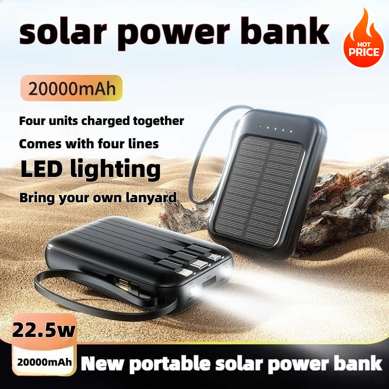 50000mAh Solar Power Bank Supe - Solar Emergency Charger incelemesi ve fiyatı