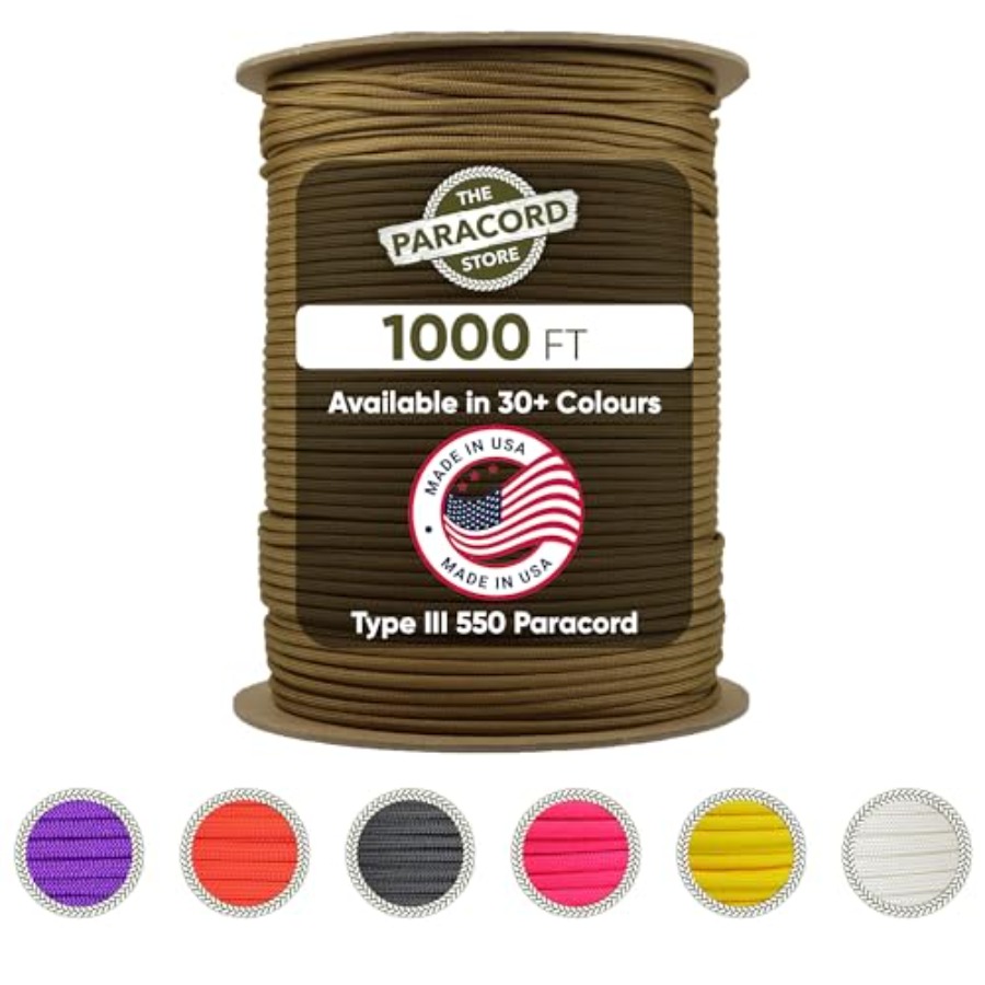 Type III 550 Paracord - 1000 F - Para Cord 1000Ft incelemesi ve fiyatı