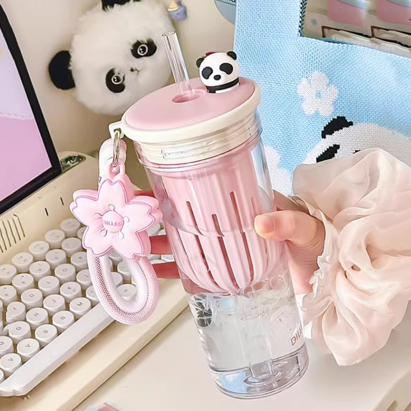 650ml Kawaii Water Bottle With - Water Purification Straw incelemesi ve fiyatı