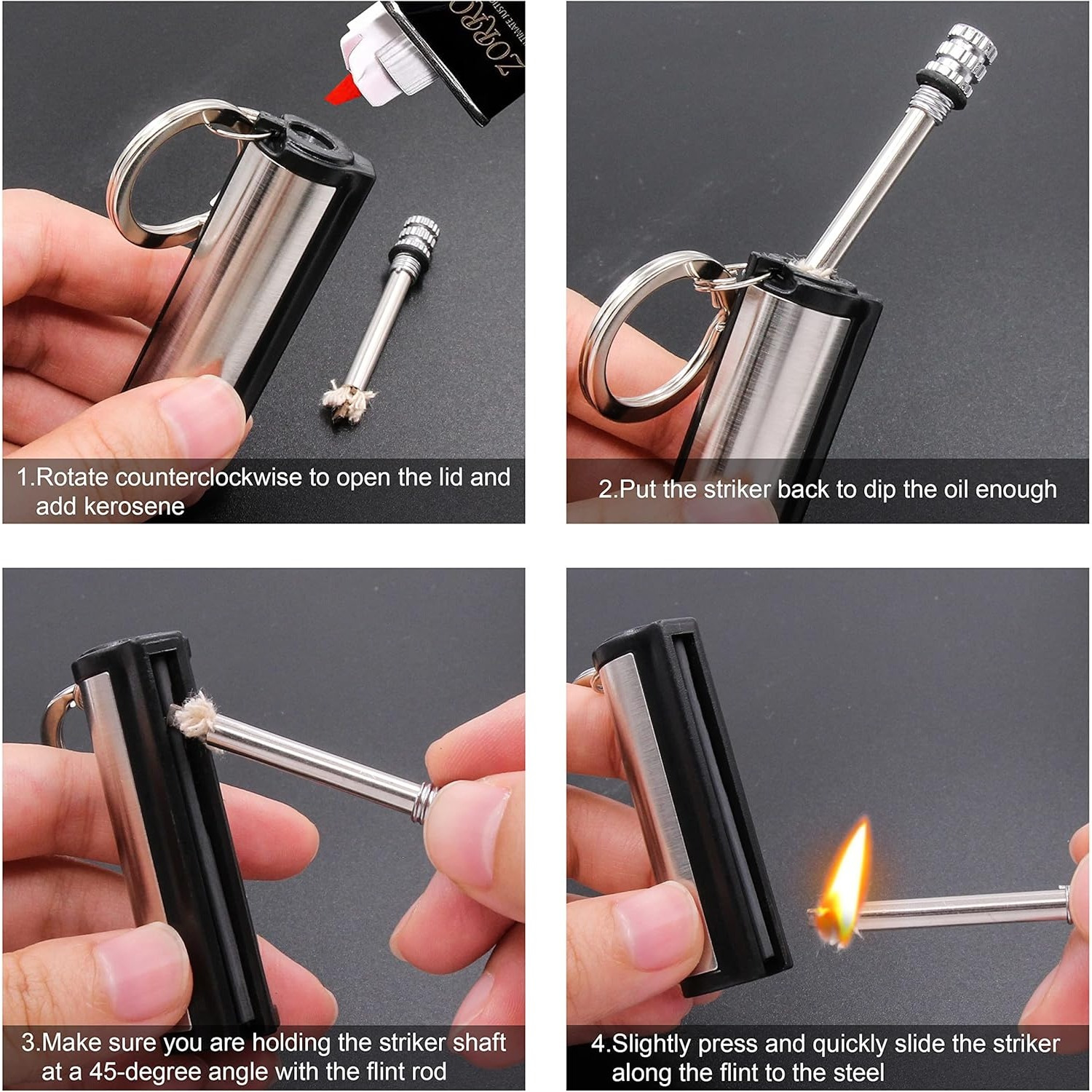 1-5-pack Magnesium flint set,  - Magnesium Fire Starter incelemesi ve fiyatı