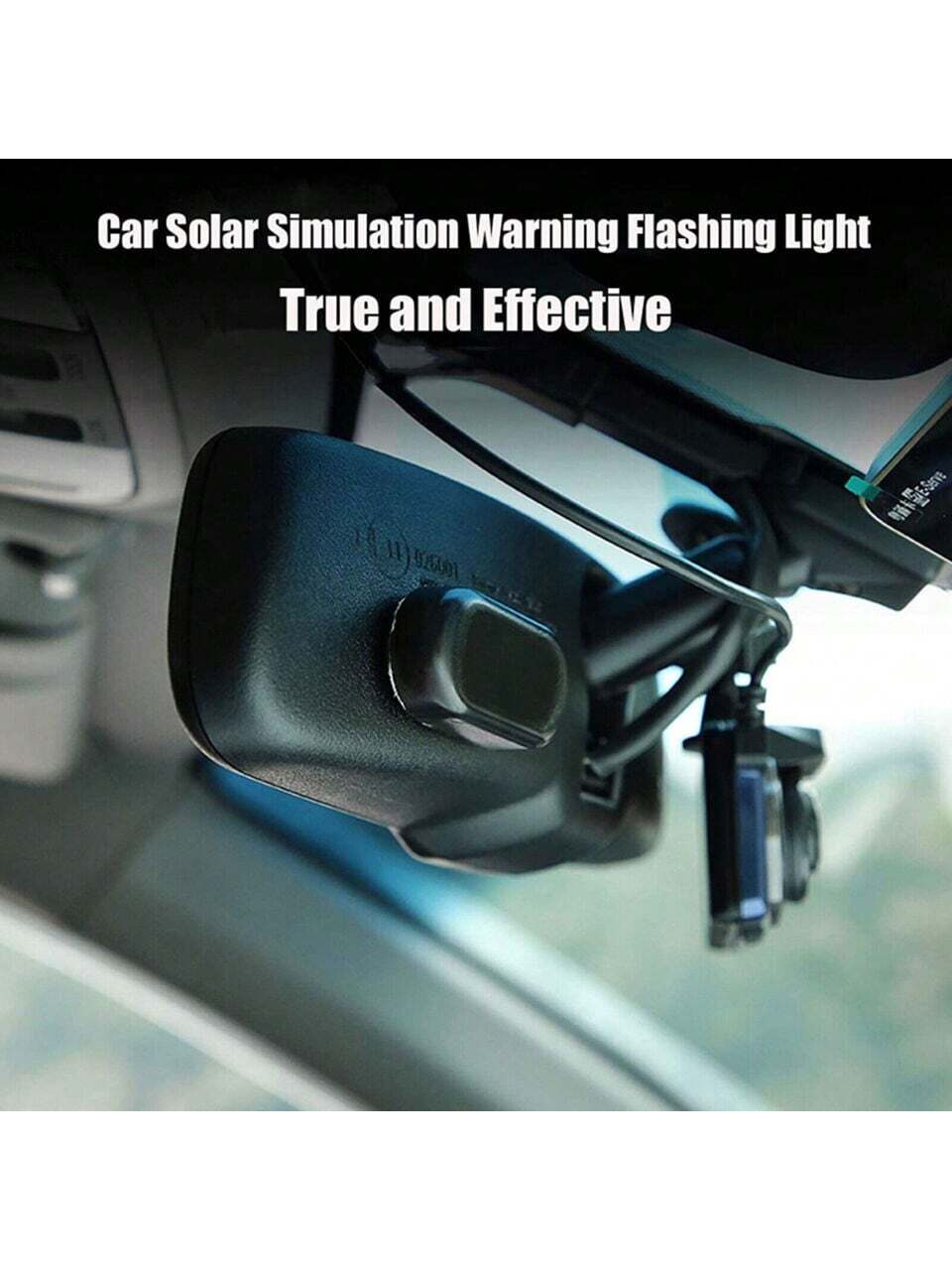 1PCS Black Shell Fake Solar Po - Sos Light Strobe incelemesi ve fiyatı