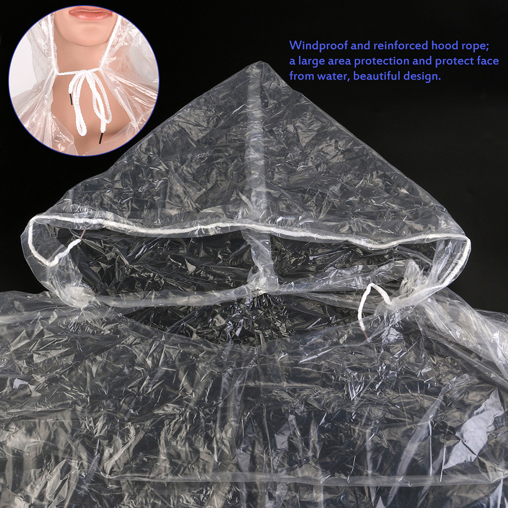 10Pcs Adult Disposable Raincoa - Emergency Poncho Rain incelemesi ve fiyatı