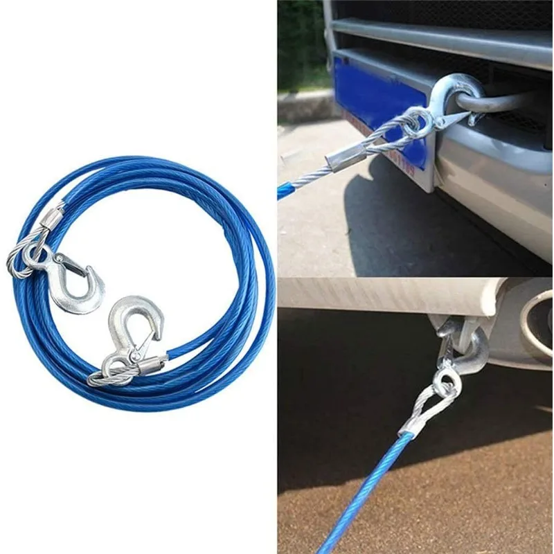 Car Towing Rope 3-7 Tons Steel - Rescue Rope Throw incelemesi ve fiyatı
