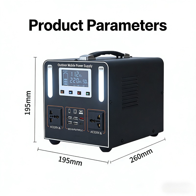 500W AC 220V Portable Power St - Solar Emergency Charger incelemesi ve fiyatı