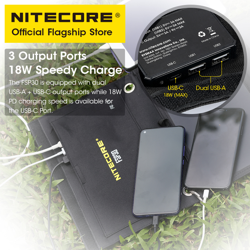 NITECORE FSP30 30W Portable So - Solar Emergency Charger incelemesi ve fiyatı